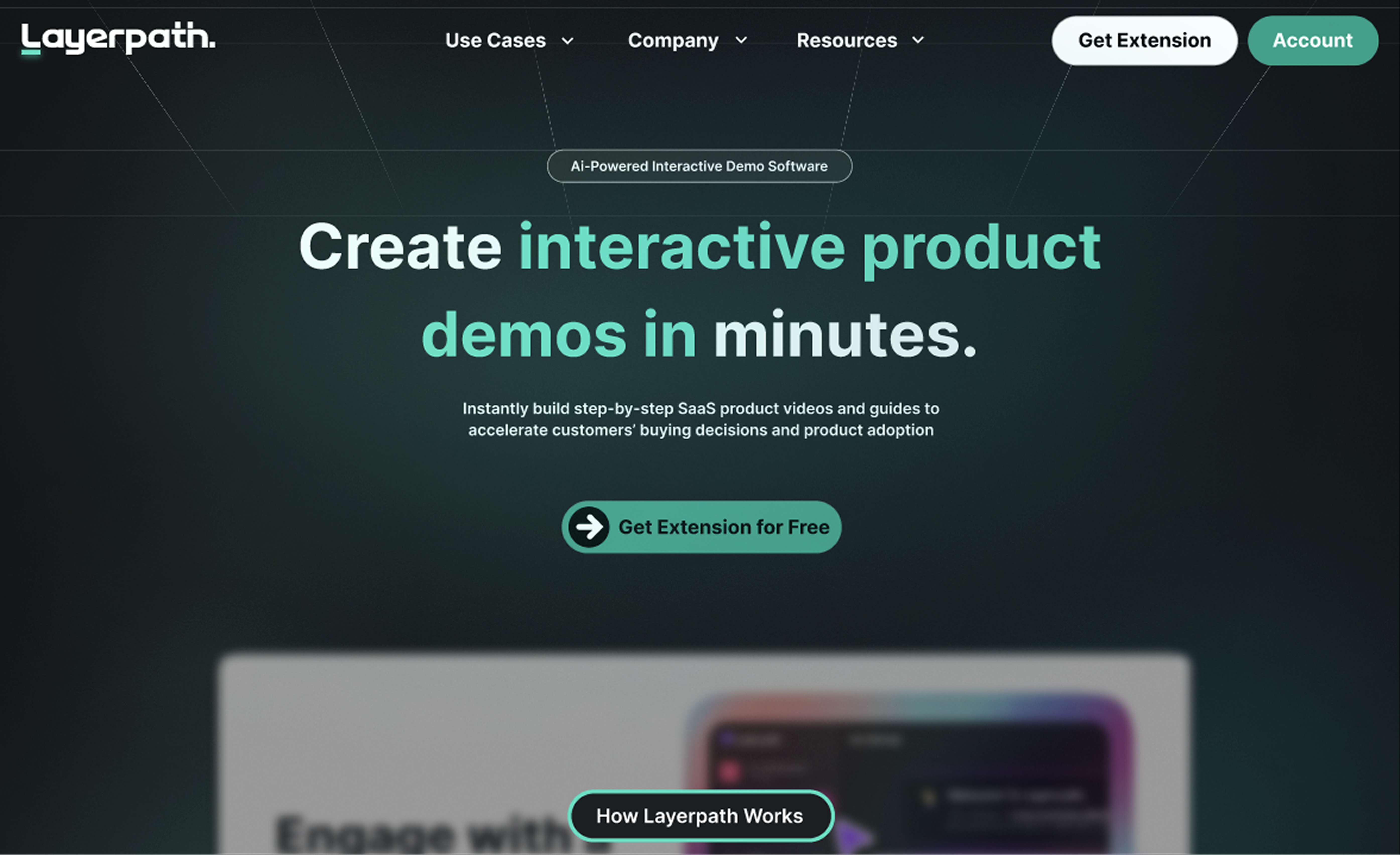 Homepage after