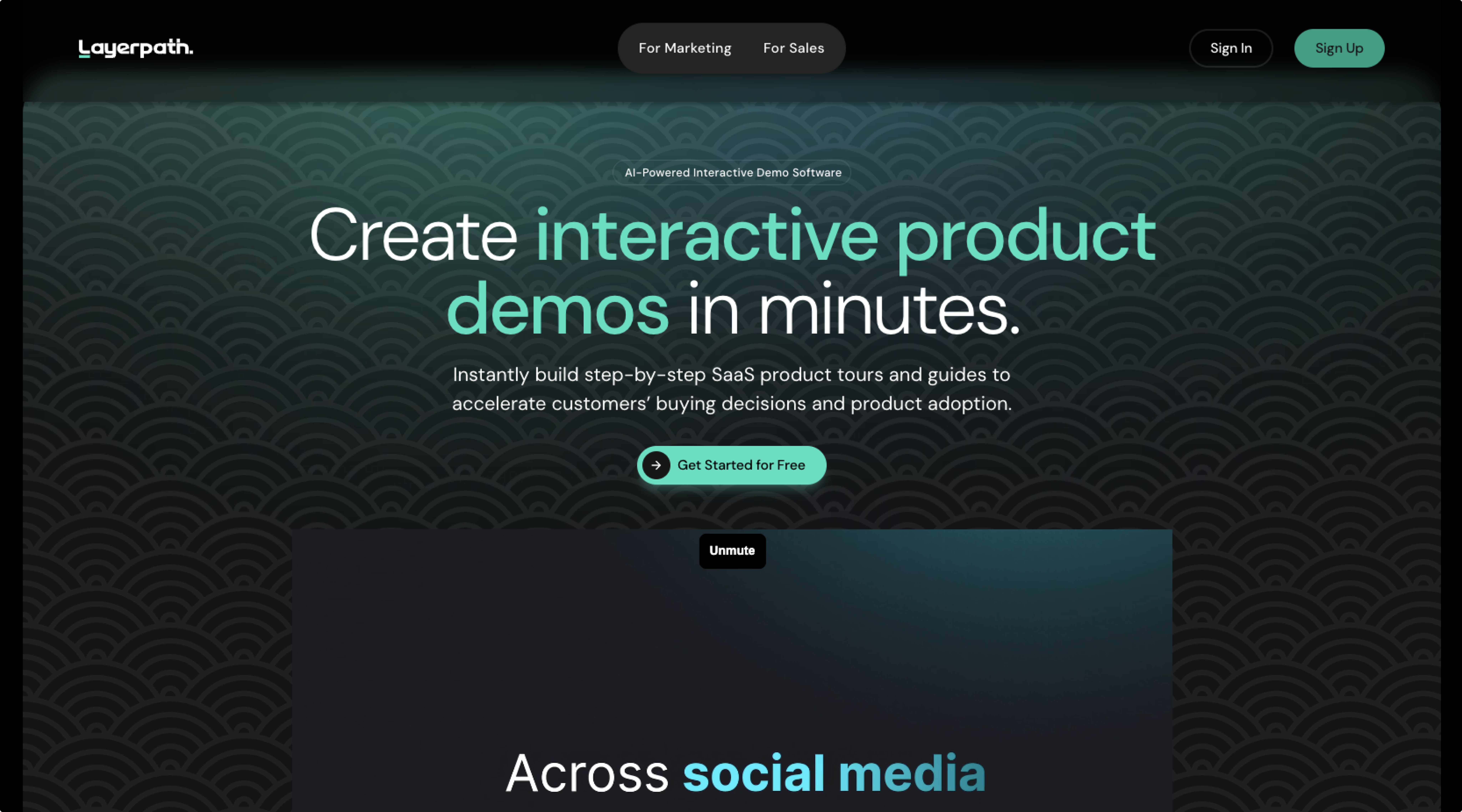 Homepage before